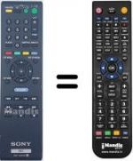 Télécommande équivalente Sony BDP-S570