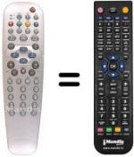 Télécommande équivalente REMCON656