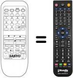 Télécommande équivalente Sanyo 28B3