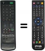 Télécommande équivalente Sony KV-M2101D