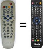 Télécommande équivalente Philips 15PT1767-01