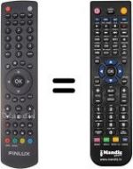 Télécommande équivalente Finlux 22FLD850VHU