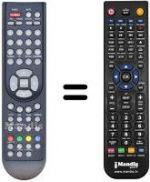 Télécommande équivalente Tokai LTV3699