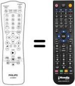 Télécommande équivalente Philips 21PV715