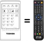 Télécommande équivalente Toshiba 160F5WD