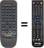 Télécommande équivalente Toshiba CT-9859
