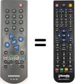 Télécommande équivalente Grundig DTR6000S
