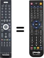 Télécommande équivalente Technisat TV705000