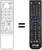 Télécommande équivalente Hitachi 2572282