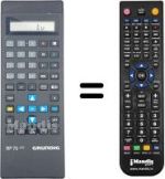 Télécommande équivalente Grundig SE6110