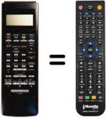 Télécommande équivalente NordMende V1200E