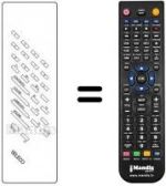 Télécommande équivalente REMCON166