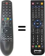 Télécommande équivalente Telefunken TE20265B30C10ELED