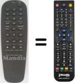 Télécommande équivalente Philips DVD 722