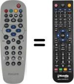 Télécommande équivalente Philips 20PF4110 / 01
