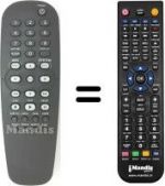 Télécommande équivalente Philips 21PT5407 / 01