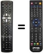 Télécommande équivalente REMCON740