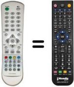 Télécommande équivalente Irradio XTV3050WX