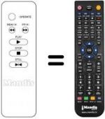 Télécommande équivalente Irradio VL210TC