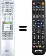 Télécommande équivalente LG 42PX3