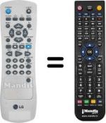 Télécommande équivalente LG LV2283