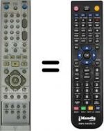 Télécommande équivalente LG RH4940V
