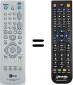 Télécommande équivalente LG MG66