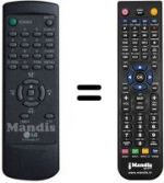 Télécommande équivalente LG 6710V00017F