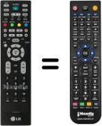 Télécommande équivalente LG 42PC3RV-TV