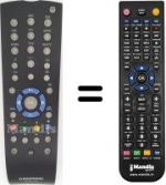 Télécommande équivalente Grundig 720117138500