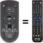 Télécommande équivalente Grundig 40VLE8160BP