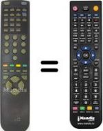 Télécommande équivalente JVC 79000250101