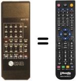 Télécommande équivalente 809172 E