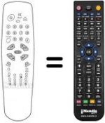 Télécommande équivalente Akai TV2007