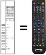 Télécommande équivalente REMCON1166