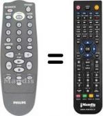 Télécommande équivalente Philips VR17116