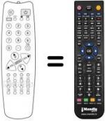 Télécommande équivalente Reflex CTV2095 TXT