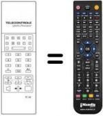 Télécommande équivalente Saba 63L860