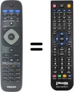 Télécommande équivalente Philips 40HFL2829T/12