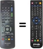 Télécommande équivalente Sharp LC-20AD5ERUS