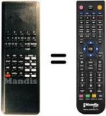 Télécommande équivalente Hitachi CPT2078