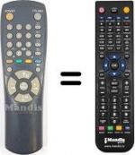 Télécommande équivalente Blaupunkt AA59-10107C