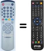 Télécommande équivalente Samsung AA59-00116B