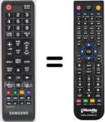 Télécommande équivalente Samsung LE40D579K2S/XZG