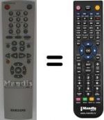 Télécommande équivalente Samsung SV665X