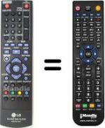 Télécommande équivalente LG BD350
