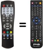 Télécommande équivalente Akai AK-DVB15