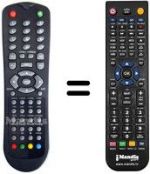 Télécommande équivalente Akai AKTV223