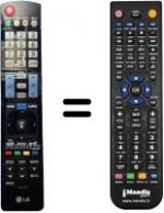 Télécommande équivalente AKB73275611