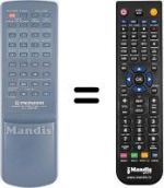 Télécommande équivalente Pioneer XR-P440M